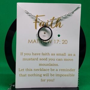 One Mustard Seed Pendant Necklace